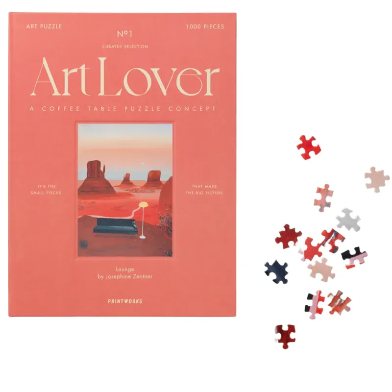Art Lover Book pussel 1000 bitar - Lounge Expressleverans